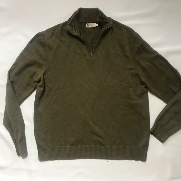 J. Crew Other - J. Crew men’s olive pullover quarter zip sweater